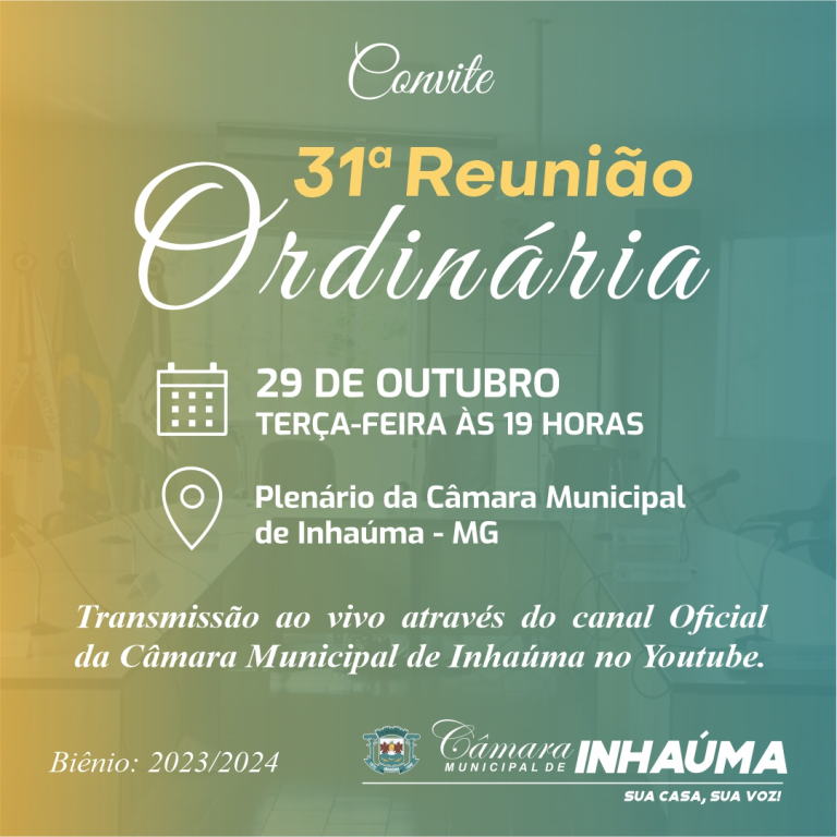 31ª Reunião Ordinária de 2024