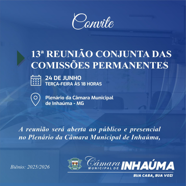 13ª Reunião Conjunta das Comissões Permanentes