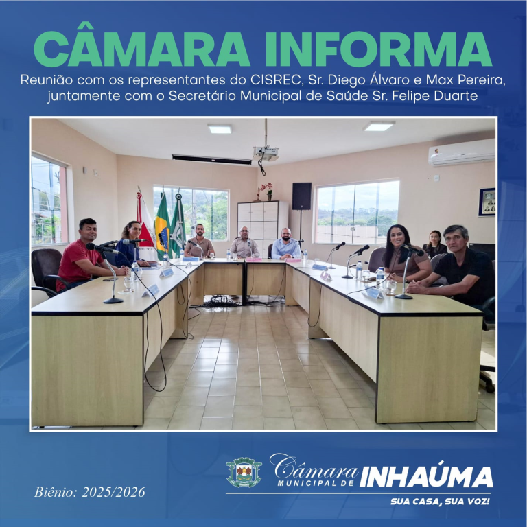 REUNIÃO COM OS REPRESENTANTES DO CISREC E SECRETÁRIO MUNICIPAL DE SAÚDE